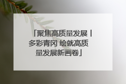 聚焦高质量发展丨多彩青冈 绘就高质量发展新画卷