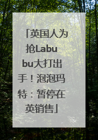 英国人为抢Labubu大打出手！泡泡玛特：暂停在英销售