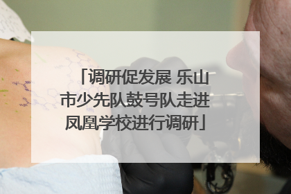 调研促发展 乐山市少先队鼓号队走进凤凰学校进行调研