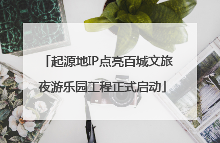 起源地IP点亮百城文旅夜游乐园工程正式启动