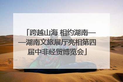 跨越山海 相约湖南——湖南文旅展厅亮相第四届中非经贸博览会