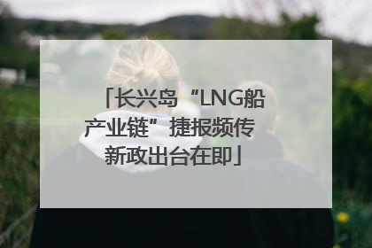 长兴岛“LNG船产业链”捷报频传 新政出台在即