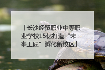长沙经贸职业中等职业学校15亿打造“未来工匠”孵化新校区