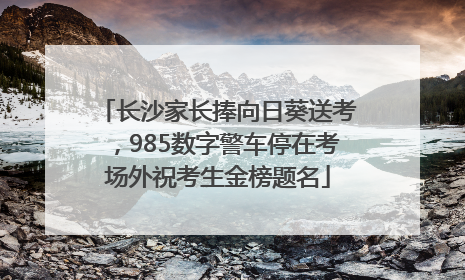 长沙家长捧向日葵送考，985数字警车停在考场外祝考生金榜题名