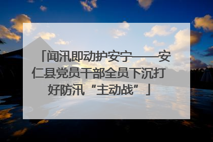 闻汛即动护安宁——安仁县党员干部全员下沉打好防汛“主动战”