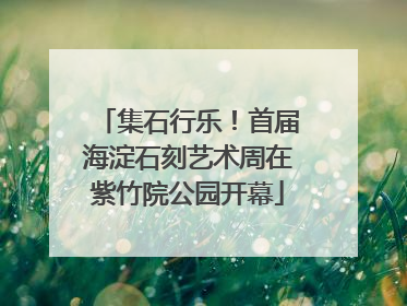 集石行乐！首届海淀石刻艺术周在紫竹院公园开幕