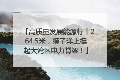 高质量发展能源行丨264.5米，狮子洋上挺起大湾区电力脊梁！