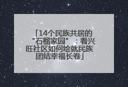 14个民族共居的“石榴家园”：看兴旺社区如何绘就民族团结幸福长卷