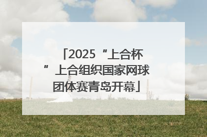 2025“上合杯”上合组织国家网球团体赛青岛开幕