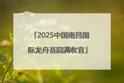 2025中国南昌国际龙舟赛圆满收官