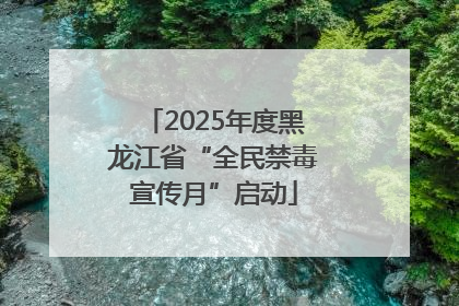 2025年度黑龙江省“全民禁毒宣传月”启动