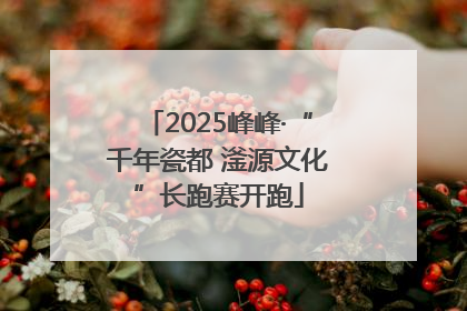 2025峰峰·“千年瓷都 滏源文化”长跑赛开跑
