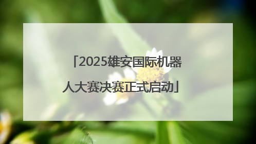 2025雄安国际机器人大赛决赛正式启动