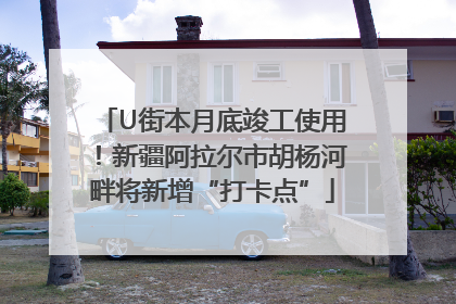 U街本月底竣工使用！新疆阿拉尔市胡杨河畔将新增“打卡点”